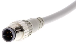 OMRON INDUSTRIAL AUTOMATION XS2H-D421-A80-F Sensor Cable, M12 Plug, Free End, 4 Positions, 300 mm, 11.8 ", XS2 Series
