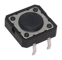 C&K COMPONENTS PTS125SK85-2 LFS Tactile Switch, 0.05 A, 12 VDC, 250 gf, Through Hole, Non Illuminated, Top Actuated, PTS125 Series