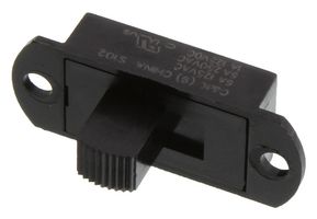 C&K COMPONENTS S102031SS03Q Slide Switch, SPDT, On-On, Panel Mount, S Series, 6 A, 250 V