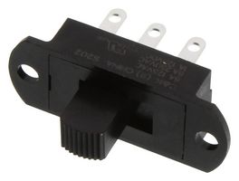 C&K COMPONENTS S202031SS03Q Slide Switch, DPDT, On-On, Panel Mount, S Series, 6 A, 250 V