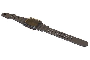 SERPAC BW20A-CLBK-AS-GM Plastic Enclosure, Waterproof, Smartwatch With Wristband, Polycarbonate, 12.95 mm, 44.2 mm
