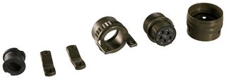 AMPHENOL INDUSTRIAL PT06A14-5S(SR) Circular Connector, PT Series, MIL-DTL-26482 Series I, Straight Plug, 5 Contacts, Solder Socket