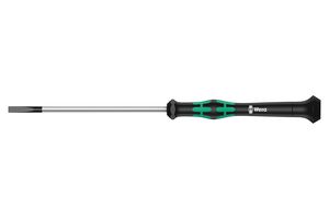 WERA 117992 Desarmador, Punta Plana, Precisión, Vástago de 40 mm, Punta de 1.2 mm, Total 137 mm