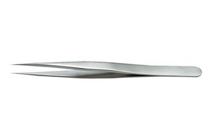 IDEAL-TEK 3 SA Tweezer, Precision, Fine, 120 mm, Stainless Steel Body, Stainless Steel Tip