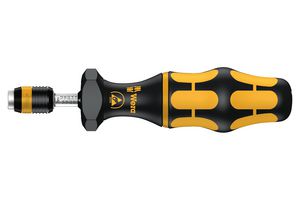 WERA 7441 ESD Torque, Screwdriver, ESD, 0.25" Drive, 155mm Length, 1.2N-m to 3N-m