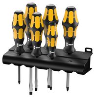 WERA 932/6 Screwdriver Set, Chisel Drive, 6 Pieces