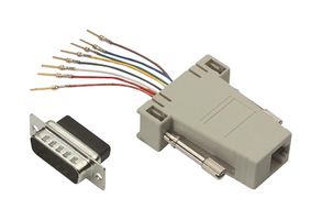 L-COM RA158M In-Line Adapter, D Sub, RJ45, Adapter, RA Series, Plug, 15 Positions
