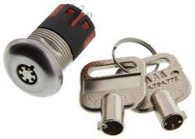 C&K COMPONENTS Y201132V203NQ Interruptor de Llave, Encendido-Encendido, DPDT, Y Series, 2 Posiciones, Lengüeta Soldable, 4 A
