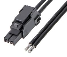 MOLEX 217466-1022 Cable Assembly, Ultra-Fit Receptacle to Free End, 2 Positions, 3.5 mm, 1 Row, 300 mm, 11.8 "