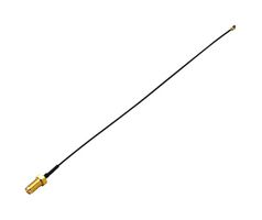 TAOGLAS CAB.718 RF / Coaxial Cable Assembly, 7.9 ", 200 mm, 1.13mm, U.FL Right Angle Plug, SMA Bulkhead Jack