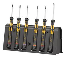 WERA 05030182001 Screwdriver Set, 6 Pcs 1550 Phillips ESD Micro, 1572/1529 ESD, 1567 toRX PLUS IPR ESD Screwdrivers