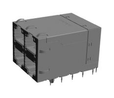 AMPHENOL COMMUNICATIONS SOLUTIONS RJMG322DN11E3ER Conector Modular, RJ45 Jack, 2 x 2 (Apilado), 8P8C, Cat6a, Through Hole