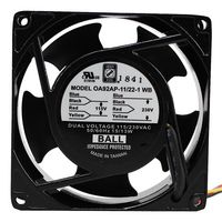 ORION FANS OA92AP-11/22-1WB Ventilador Axial, Serie OA92AP-DUALV, Rodamiento Bolas, Cuadrado, 35CFM, 30dB, 230V, 13W, 3000rpm