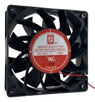 ORION FANS OD1238-48HBVXC DC Axial Fan, 48 V, Square, 120 mm, 38 mm, Ball Bearing, 226 CFM