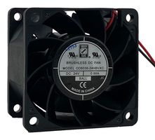 ORION FANS OD6038-24HBVXC DC Axial Fan, 24 V, Square, 60 mm, 38 mm, Ball Bearing, 61 CFM