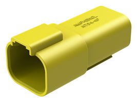 AMPHENOL SINE/TUCHEL AT04-4P-YEL Automotive Connector Housing, AT Series, Receptacle, 4 Positions