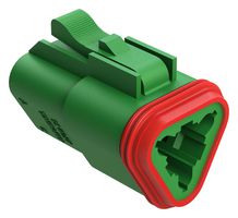 AMPHENOL SINE/TUCHEL AT06-3S-GRN Automotive Connector Housing, AT Series, Plug, 3 Positions