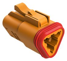 AMPHENOL SINE/TUCHEL AT06-3S-ORG Automotive Connector Housing, AT Series, Plug, 3 Positions