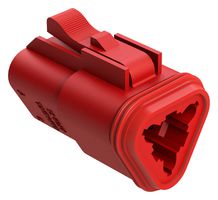 AMPHENOL SINE/TUCHEL AT06-3S-RED Automotive Connector Housing, AT Series, Plug, 3 Positions