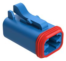 AMPHENOL SINE/TUCHEL AT06-4S-BLU Automotive Connector Housing, AT Series, Plug, 4 Positions