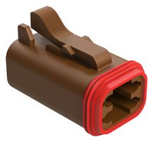 AMPHENOL SINE/TUCHEL AT06-4S-BRN Automotive Connector Housing, AT Series, Plug, 4 Positions