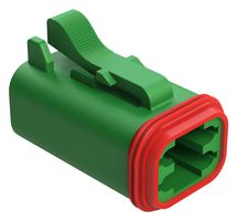 AMPHENOL SINE/TUCHEL AT06-4S-GRN Automotive Connector Housing, AT Series, Plug, 4 Positions