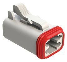AMPHENOL SINE/TUCHEL AT06-4S-WHT Automotive Connector Housing, AT Series, Plug, 4 Positions