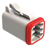 AMPHENOL SINE/TUCHEL AT06-6S-WHT Automotive Connector Housing, AT Series, Plug, 6 Positions