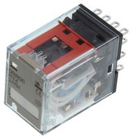 OMRON INDUSTRIAL AUTOMATION MY4 DC24 (S) Power Relay, 4PDT, 24 VDC, 5 A, MY Series, Socket, Non Latching