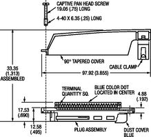 AMP - TE CONNECTIVITY 229913-1 I/O Connector, 50 Contacts, Receptacle