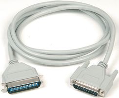 MULTICOMP SPC20024 Computer Cable, D Sub 25 Position Plug, Centronics 36 Position Plug, 10 ft, 3 m, Gray