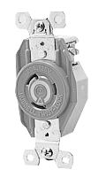 HUBBELL WIRING DEVICES IG2310 Power Entry Connector, Electrical AC Power, 20 A, Orange, Nylon (Polyamide) Body, 125 V