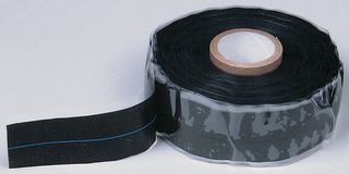 D&B INDUSTRIAL / ROWE INDUSTRIES GL20B67100 Tape, Black with Blue Line, Black, Blue, 36 ft, 10.97 m, 36 ft