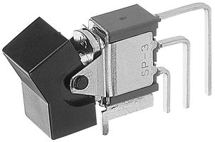 GRAYHILL 47A3P1J1M7QT Rocker Switch, Non Illuminated, 3PDT, On-None-On, Through Hole, 5 A