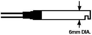 OMRON INDUSTRIAL AUTOMATION E32-D14L Fiber Optic Sensor Cable, Diffuse, Side Sensing, E32 Series, 150 mm