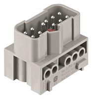 HARTING 19410102601 Heavy Duty Connector, Han-Eco Series, Insert, 10 Contacts, 6B, Plug, Screw Pin