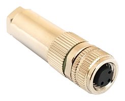 BULGIN LIMITED PXMBNI08FBF04ASC Sensor Connector, Buccaneer M8 Series, M8, Female, 4 Positions, Solder Socket
