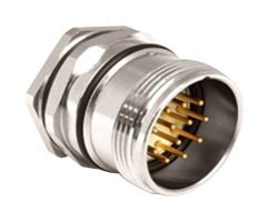 BULGIN LIMITED PXMBNI23FPM19ASC Sensor Connector, Buccaneer Series, M23, Plug, 19 Contacts, Solder Pin, Straight Panel Mount