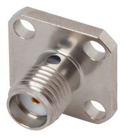 AMPHENOL SV MICROWAVE M39012/60-3001 Conector Coaxial / RF, SMA Coaxial, Jack Embridado Recto, Copa para Soldar, 50 ohm