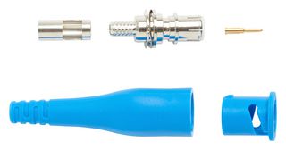 POMONA 73104-6 RF / Coaxial Connector, DIY, BNC Coaxial, Straight Plug, Solder, Crimp, 50 ohm