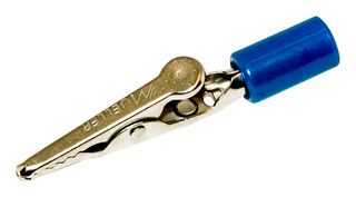 MUELLER ELECTRIC BU-60HPR-6 ALLIGATOR CLIP, 7.9MM, 10A, BLUE