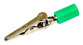 MUELLER ELECTRIC BU-60HS-5 Alligator Clip, 7.9 mm, 10 A, Green