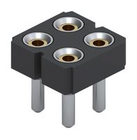MILL-MAX 415-93-204-41-003000 IC & Component Socket, 4 Contacts, PCB Socket, 2.54 mm, 415 Series, 2.54 mm, Beryllium Copper