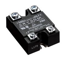 SENSATA/CRYDOM H12D4850 Solid State Relay, SPST-NO, 50 A, 530 VAC, Panel Mount, Screw, Zero Crossing