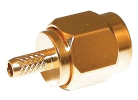 CINCH CONNECTIVITY SOLUTIONS SMA50-4101 RF / Coaxial Connector, SMA Coaxial, Straight Plug, Crimp, 50 ohm, RG174, RG188A, RG316, Brass