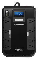 Uninterruptible Power Supply (UPS), 8 Outlets, 750VA / 420W, 120 V, 120 VAC, 3 min