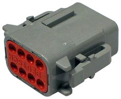 TE CONNECTIVITY - DEUTSCH DTM06-08SA Automotive Connector Housing, DTM Series, Plug, 8 Positions