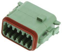 DEUTSCH - TE CONNECTIVITY DT06-12SC-P012 Automotive Connector Housing, DT Series, Plug, 12 Positions