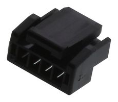 MOLEX 204532-0401 Connector Housing, Black, Micro-Lock Plus 204532 Series, Receptacle, 4 Positions, 1.25 mm