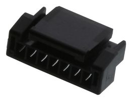 MOLEX 204532-0701 Connector Housing, Black, Micro-Lock Plus 204532 Series, Receptacle, 7 Positions, 1.25 mm